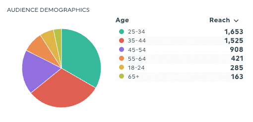 données démographiques de l'audience dans DashThis