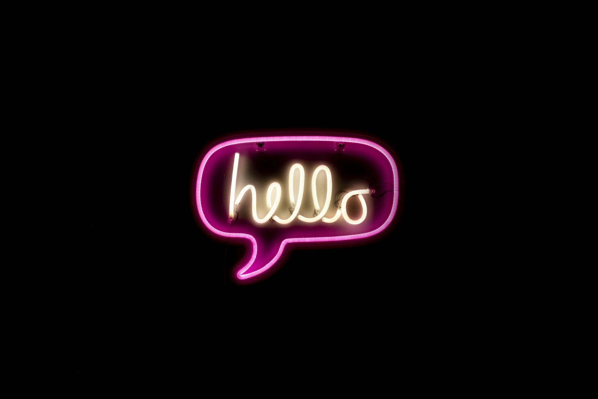 unsplash enseigne au néon