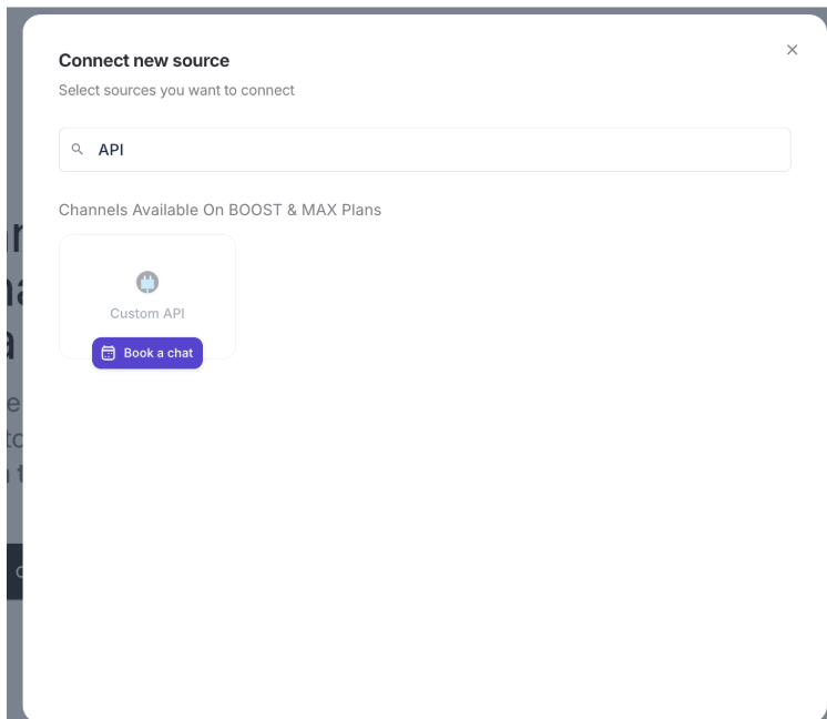API personnalisée Whatagraph