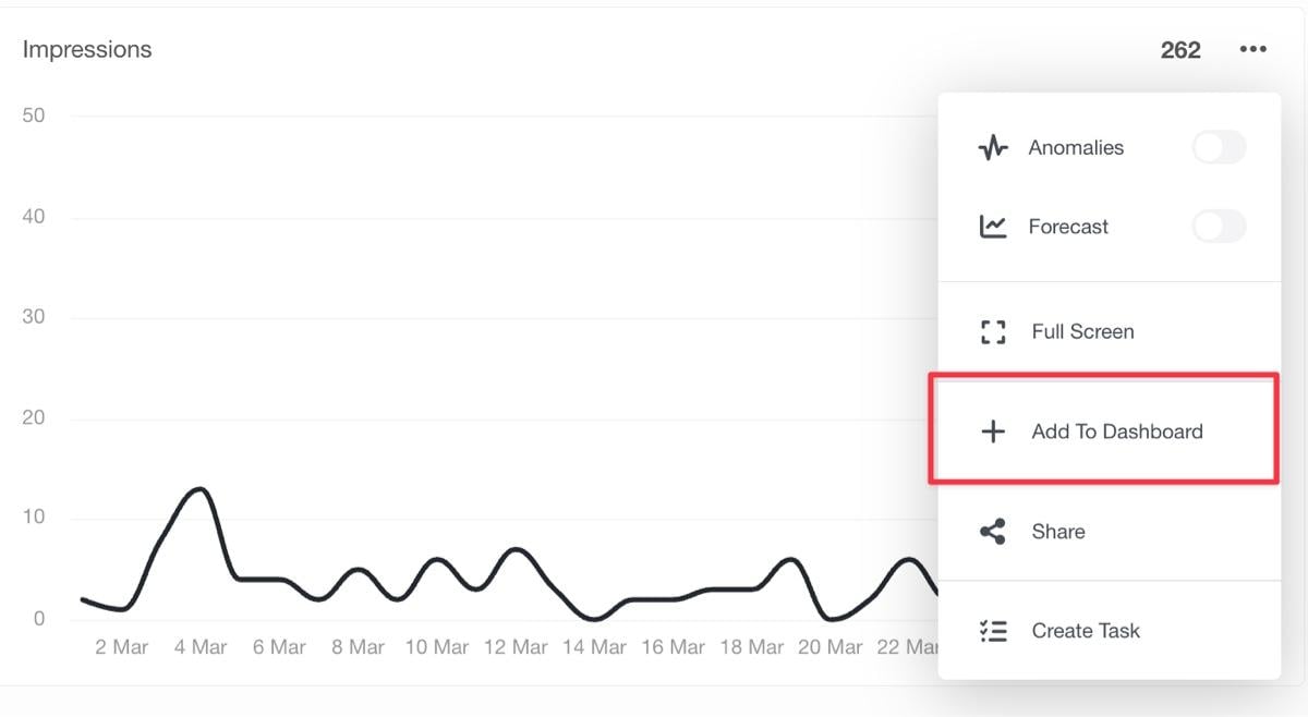 Ajouter un widget « Analytics de l'agence » au tableau de bord