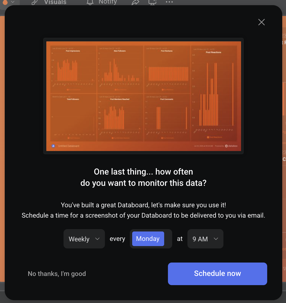 planification des databox