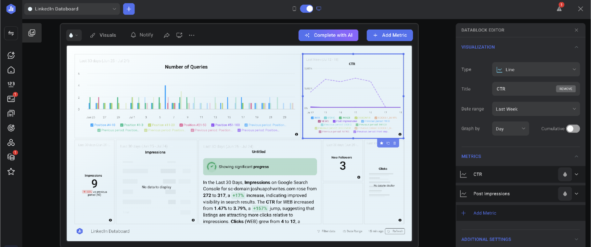 éditeur de widgets « databox »